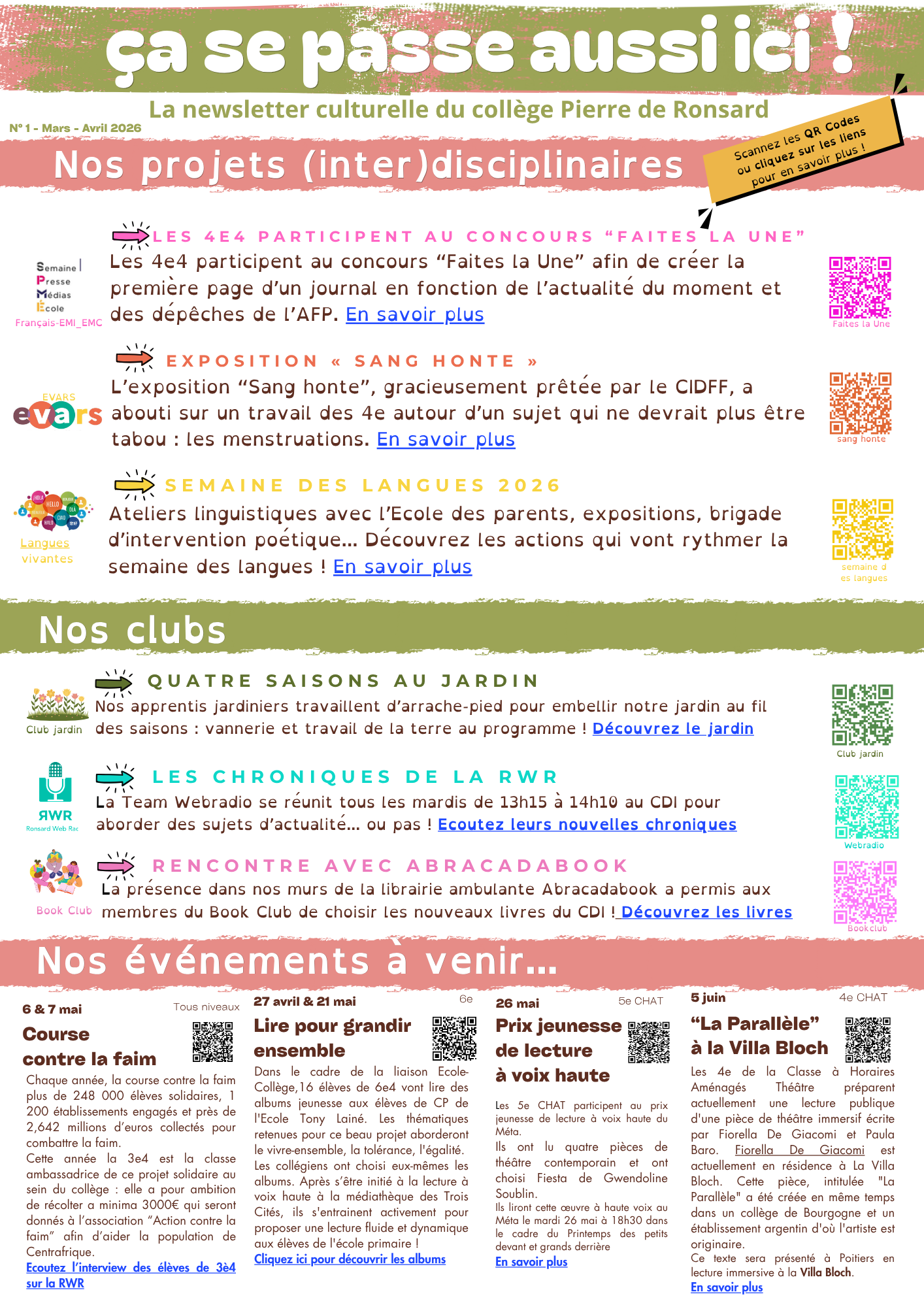 La newsletter culturelle est arrivée !